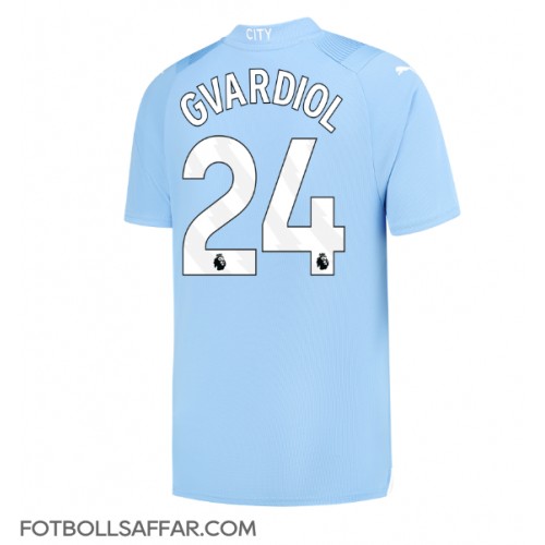 Manchester City Josko Gvardiol #24 Hemmatröja 2023-24 Kortärmad